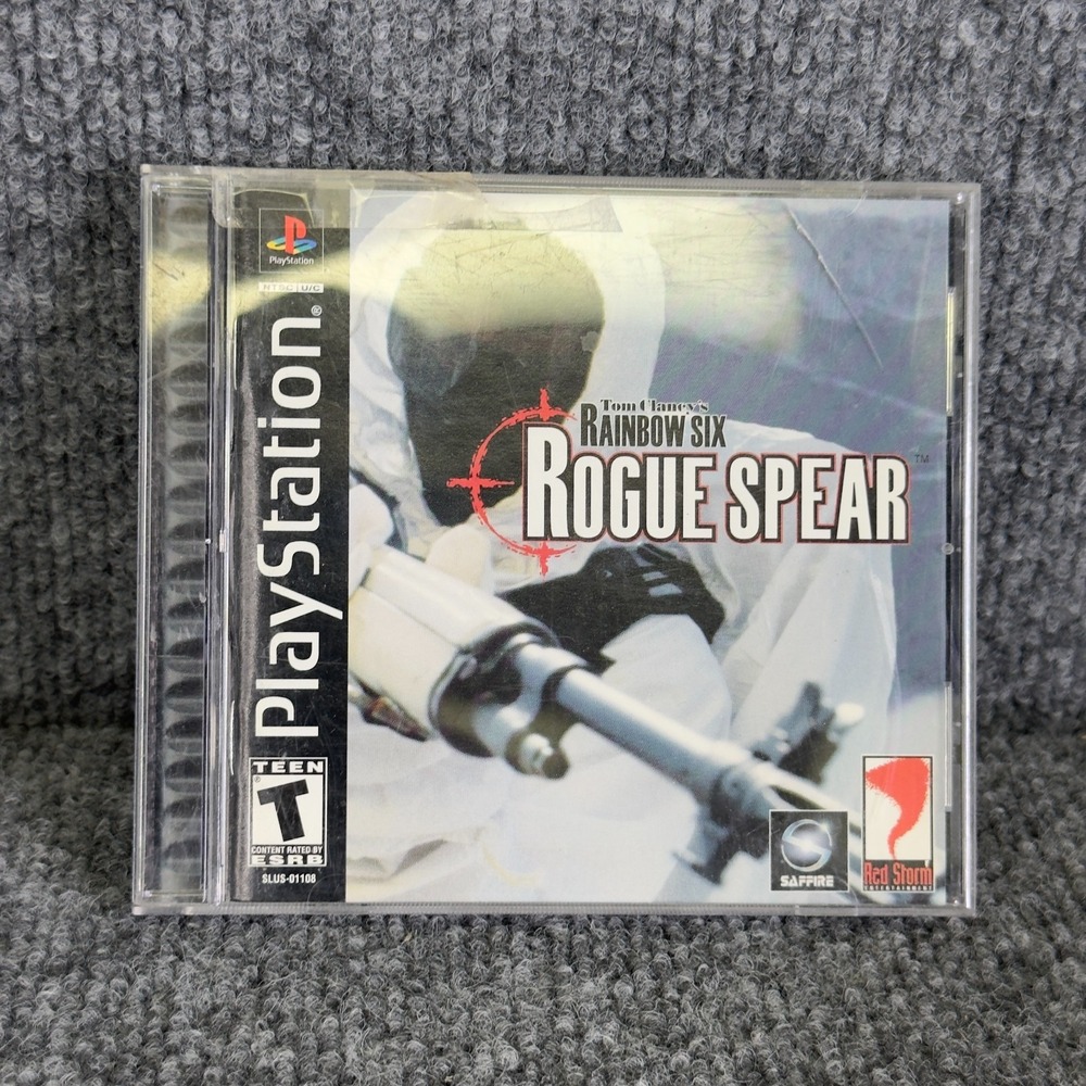 Rainbow Six Rogue Spear PS1 Game Disc Only Sony PlayStation Tested Tactical FPS